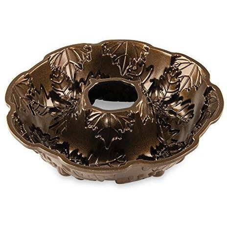 Nordic Ware Autumn Wreath Bundt Pan, Bronze, 10 Cups, Silver