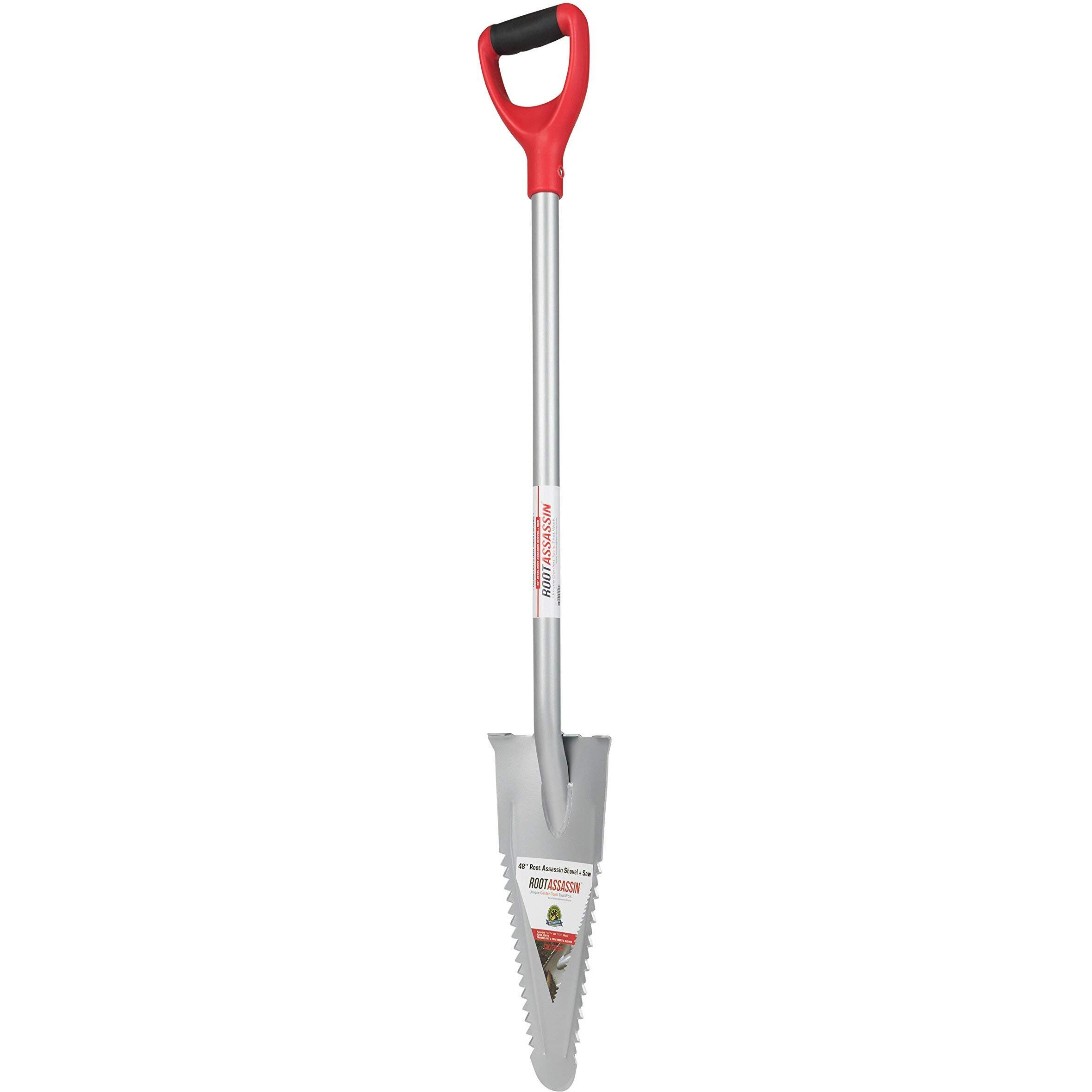 Root Assassin 48"" Garden Shovel/Saw - The Original & Best Award Winning Combo Gardening Spade Tool, Yard, Root, Stump, Tree Removal, Landscaping, Trimming Specialized Digging (48"" Shovel/Saw)