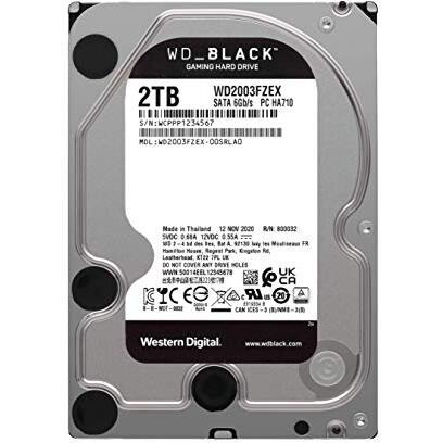 Western Digital 2Tb Wd Black Performance Internal Hard Drive Hdd - 7200 Rpm, Sata 6 Gb/S, 64 Mb Cache, 3.5"" - Wd2003Fzex