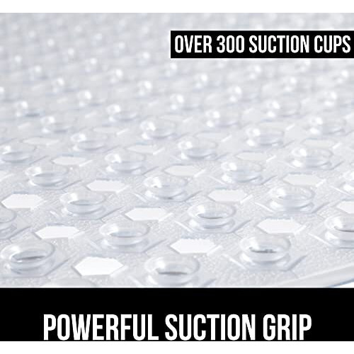 The Original Gorilla Grip Patented Shower And Bathtub Mat, 35X16, Long Bath Tub Floor Mats With Suction Cups And Drainage Holes, Machine Washable And Soft On Feet, Bathroom And Spa Accessories, Clear