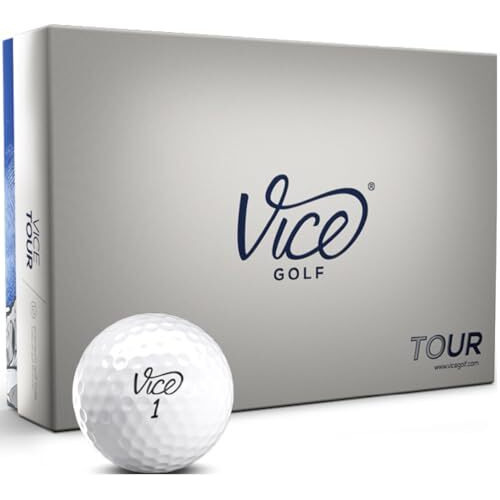 Vice Tour Golf Balls, White (One Dozen)