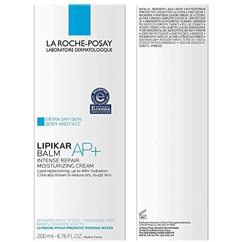 La Roche-Posay Lipikar Balm Ap+ Intense Repair Body Lotion For Extra Dry Skin, Body Cream With Shea Butter And Niacinamide, Repairs Dry And Rough Skin, 676 Fl Oz (Pack Of 1)