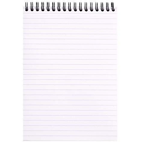 Rhodia Wirebound Notepad - Lined 80 Sheets - 6 X 8 1/4 - Black Cover - Pack Of 1