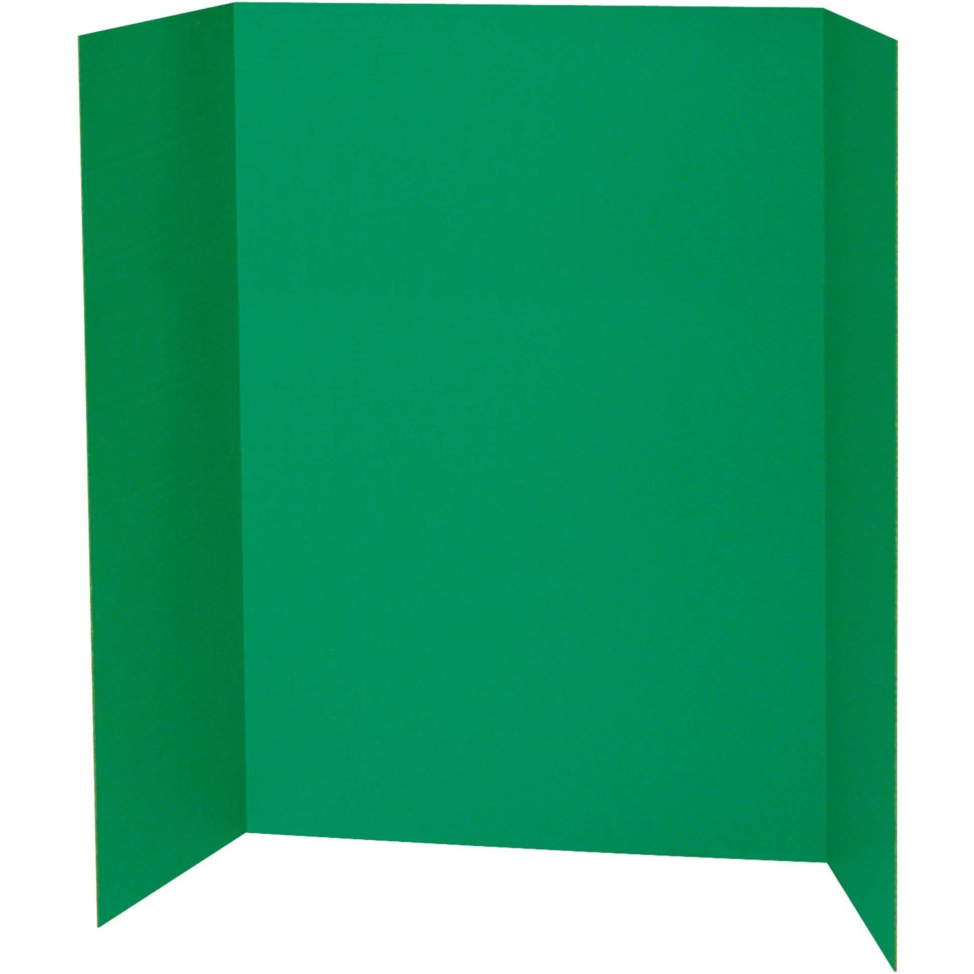 Spotlight 1 Ply Trifold Display Board, 48"" Width X 36"" Height, Green