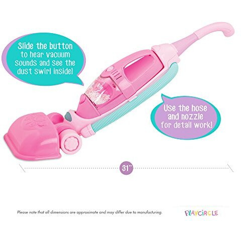 Battat- Play Circle- House Cleaning Set For Kids - Toy Vacuum - Hand Vacuum For Toddlers- Pretend Play - 3 Years +