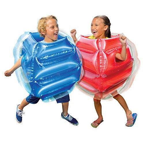 Banzai Bump N' Bounce Body Bumpers, A Game Of Bumping & Bopping, 2 Bumpers Included In Red & Blue, Fun & Safe Cushion Inflatable Surface, For Ages 4 And Up