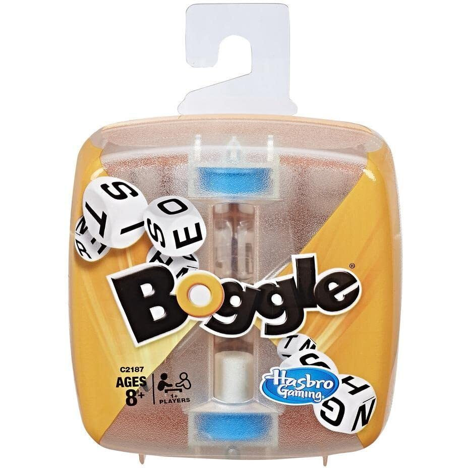 Boggle Classic Game | Word Search Games | Ages 8+ | 1 Or More Players | Portable Travel Size | Fun Family Dice Games For Adults And Kids