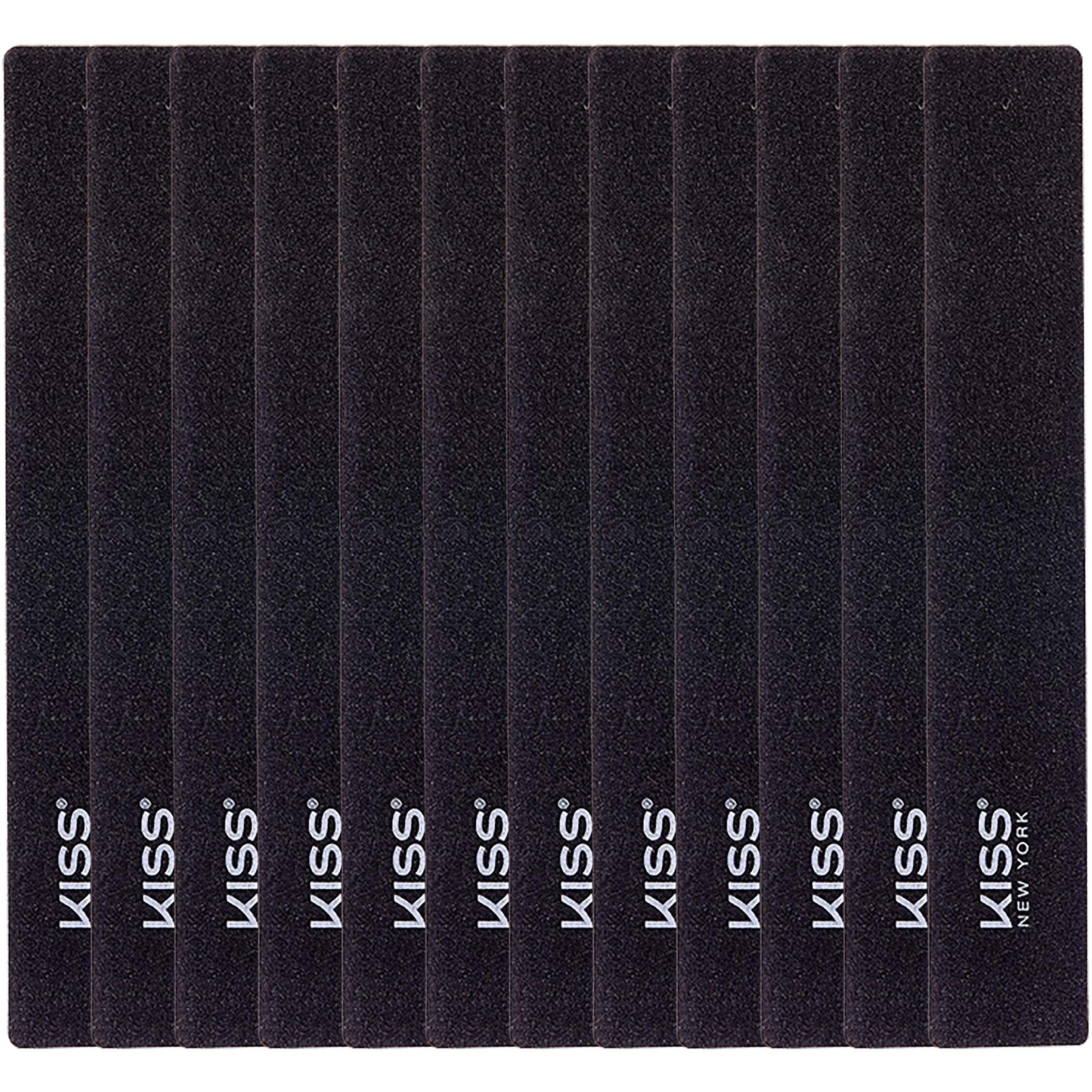 Kiss Nail Files Wide Board Grinder (12 Pieces) F103N Double Sided, Reusable, Washable