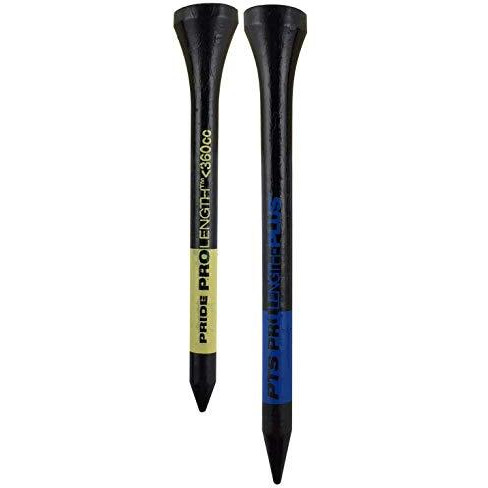 Pride Professional Tee System 3-1/4-Inch Titanium Strength Wood Golf Tees, 65 Ct Silver
