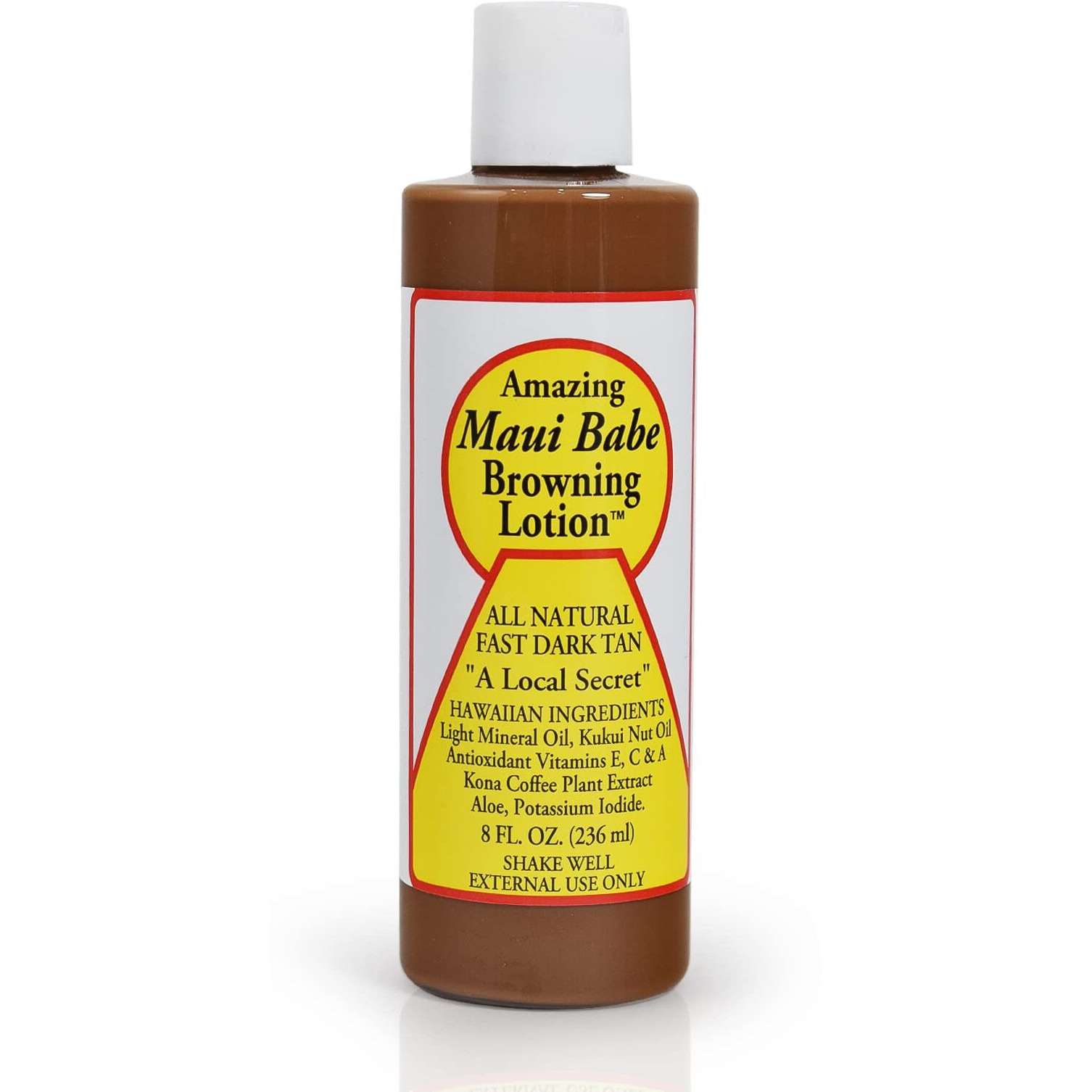 Maui Babe Browning Lotion- Tan Accelerator Cream For Faster Tanning- All Natural Hawaiian Browning Moisturizing Formula With Vitamins & Antioxidants- Suitable For All Skin Types- Made In Usa- 8 Ounces