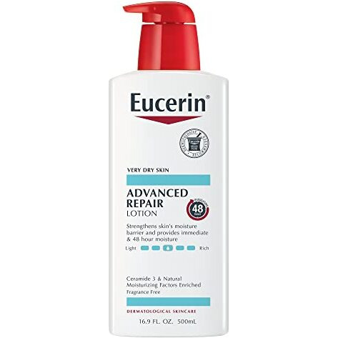 Eucerin Advanced Repair Body Lotion, Unscented Body Lotion For Dry Skin, 169 Fl Oz Pump Bottle