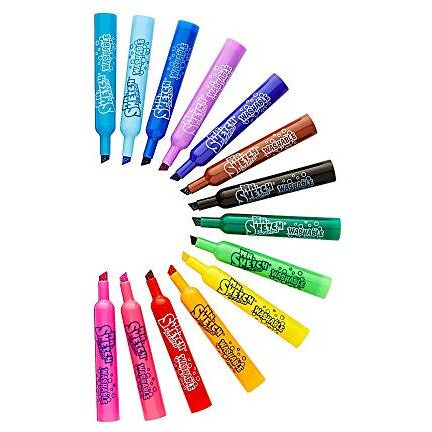 Mr. Sketch 1924061 Washable Scented Markers, Chisel Tip, Assorted Colors, 14-Count