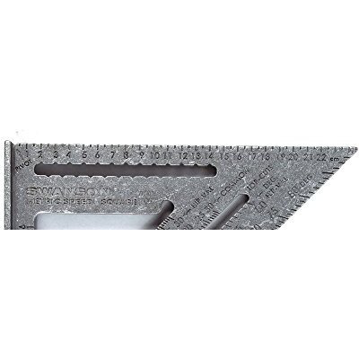 Swanson Na202 Metric Speed Square Layout Tool (Aluminum)