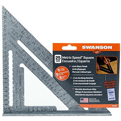 Swanson Na202 Metric Speed Square Layout Tool (Aluminum)