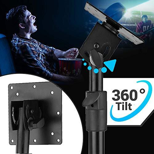 Pyle Premium Lcd Flat Panel Tv Tripod, Portable Tv Stand, Foldable Stand Mount, Fits Lcd Led Flat Screen Tv Up To 32"", Adjustable Height, 22 Lbs Weight Capacity, Vesa 200X200, 220X220 (Ptvstndpt3215)