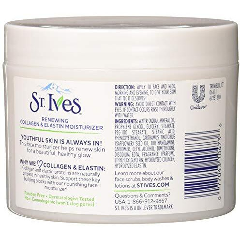 St. Ives Renewing Collagen & Elastin Moisturizer, 10 Oz (Pack Of 2)