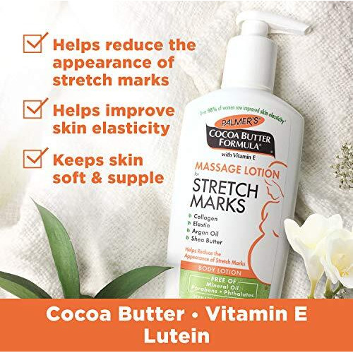 Palmers Cocoa Butter Formula Massage Lotion For Stretch Marks, Pregnancy Skin Care, Belly Cream With Collagen, Elastin, Argan Oil And Shea Butter, 85 Ounces