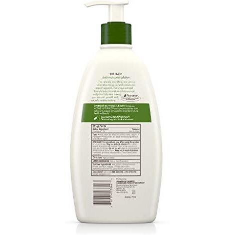 Aveeno Daily Moisturizing Body Lotion With Soothing Oat And Rich Emollients, Fragrance-Free, 18 Fl Oz