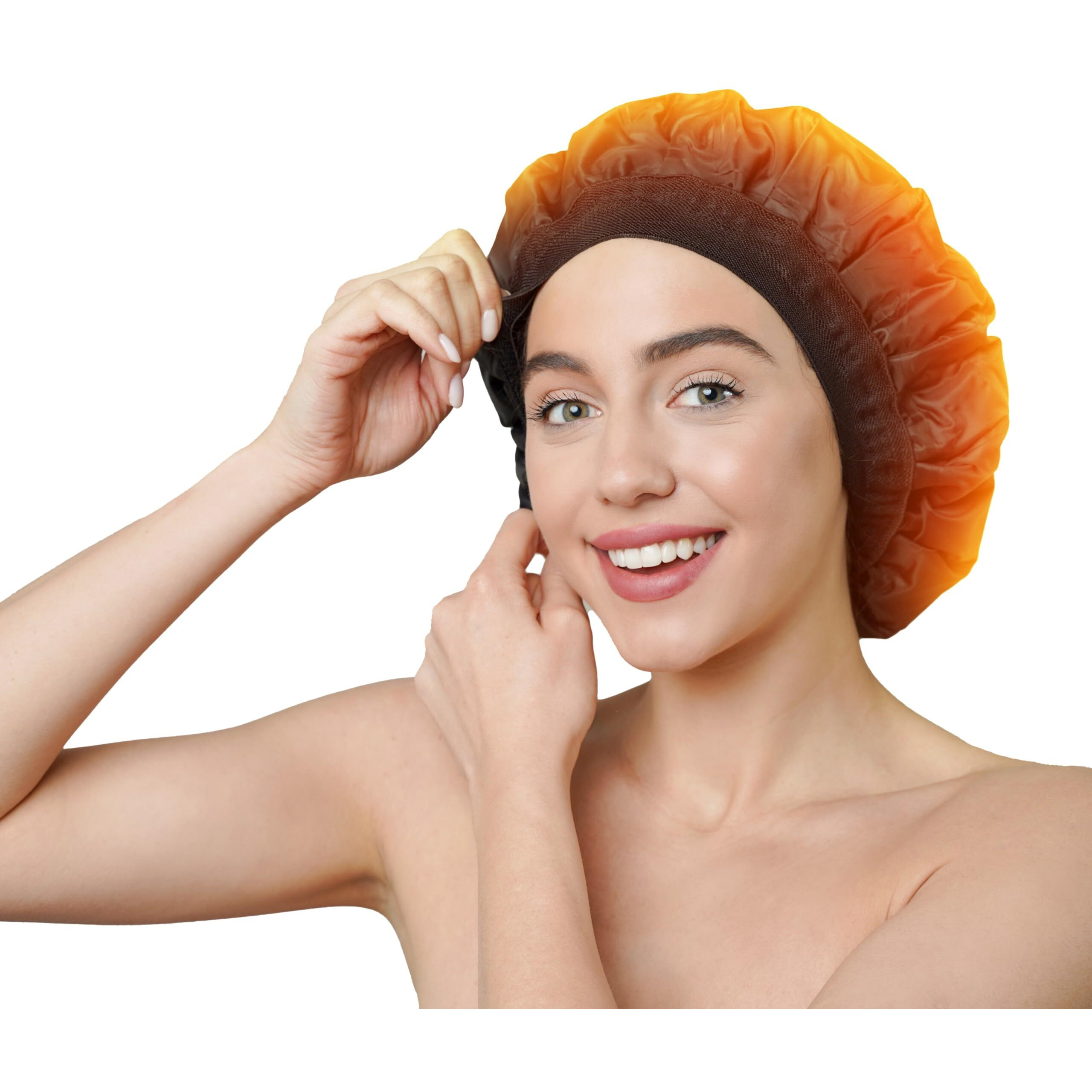 Tifara Beauty Deep Conditioning Cordless Heat Cap For Spa Care At Home, Gel Thermal Technology For Scalp Treatment, Natrual Hair Steamer Gel Cap, Black