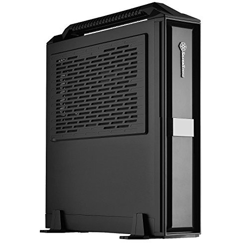 Silverstone Technology Mini-Itx Slim Small Form Factor Computer Case With Handle Ml08B-H