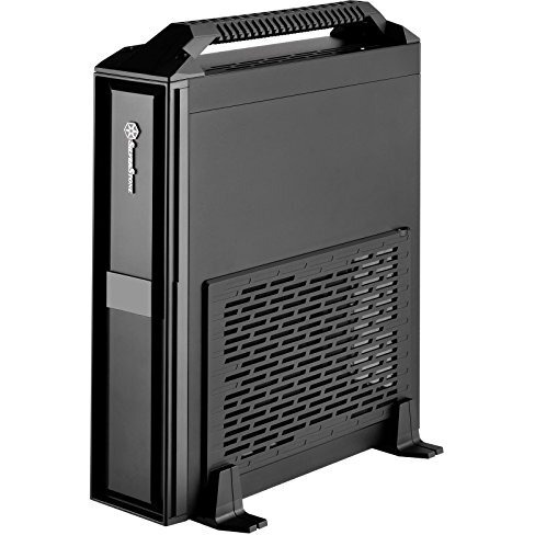 Silverstone Technology Mini-Itx Slim Small Form Factor Computer Case With Handle Ml08B-H