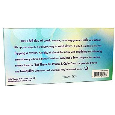 Now Essential Oils, Let There Be Peace & Quiet Aromatherapy Kit, 4X 10Ml Including Lavender Oil, Peppermint Oil, Eucalyptus Oil And Peaceful Sleep Oil Blend With Child Resistant Caps