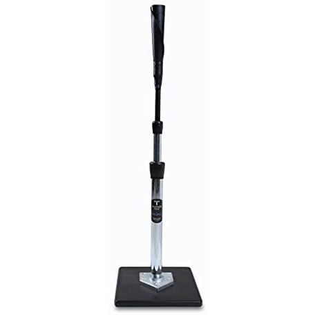Tanner Tee Original Premium Pro-Style Baseball/Softball Adult Batting Tee With Tanner Original Base, Hand-Rolled Flexible Rubber Ball Rest, Adjustable 26"" To 43"", Durable Steel Stem