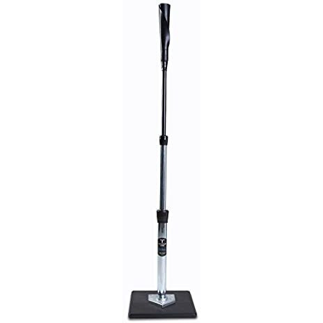 Tanner Tee Original Premium Pro-Style Baseball/Softball Adult Batting Tee With Tanner Original Base, Hand-Rolled Flexible Rubber Ball Rest, Adjustable 26"" To 43"", Durable Steel Stem