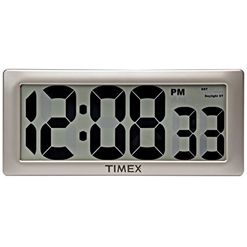 Timex 75071Ta2 13.5"" Large Digital Clock With 4"" Digits And Intelli-Time Technology