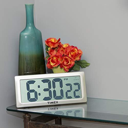 Timex 75071Ta2 13.5"" Large Digital Clock With 4"" Digits And Intelli-Time Technology