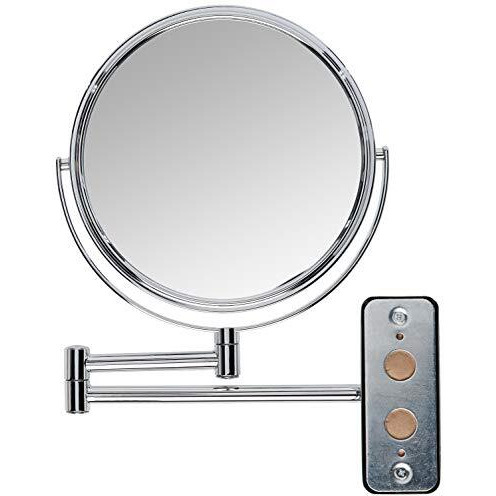 Jerdon Jp7808C 8-Inch Wall Mount Makeup Mirror With 8X Magnification, Chrome Finish