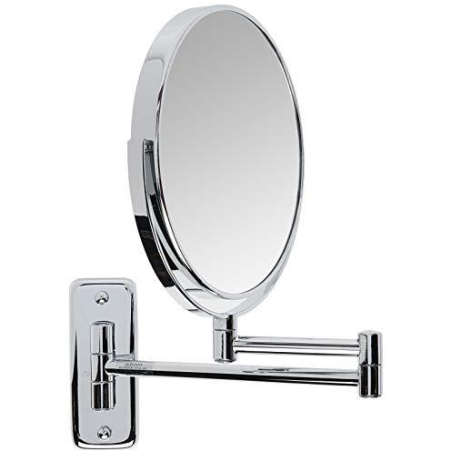 Jerdon Jp7808C 8-Inch Wall Mount Makeup Mirror With 8X Magnification, Chrome Finish