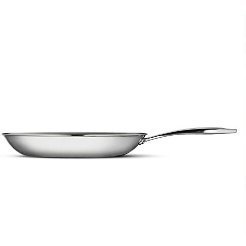 Tramontina Fry Pan Stainless Steel Tri-Ply Clad 12-Inch, 80116007Ds