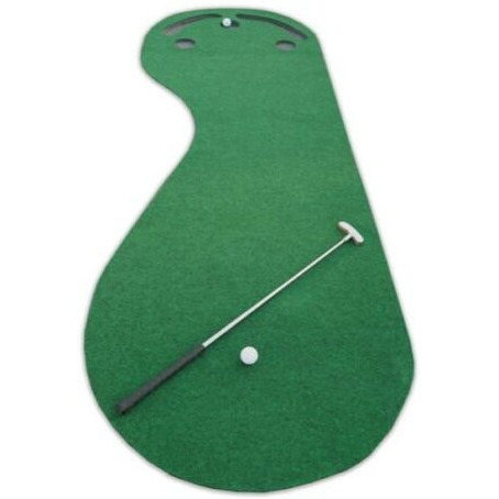 Putt-A-Bout Par 3 Holes Practice Putting Green Indoor Golf Mat Training Aid Equipment
