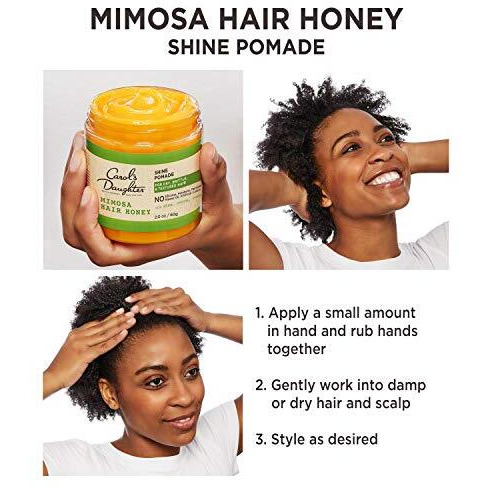 Carol's Daughter Mimosa Hair Honey Shine Pomade For Textured And Curly Hair - With Shea Butter & Rosemary Oil, 8 Fl Oz