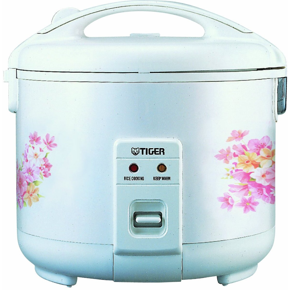 Tiger Jnp-1500-Fl 8-Cup (Uncooked) Rice Cooker And Warmer, Floral White