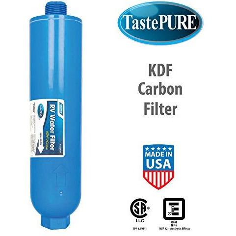 Camco 40045 Tastepure Inline Rv Water Filter, Greatly Reduces Bad Taste, Odors, Chlorine And Sediment In Drinking Water (2 Pack)