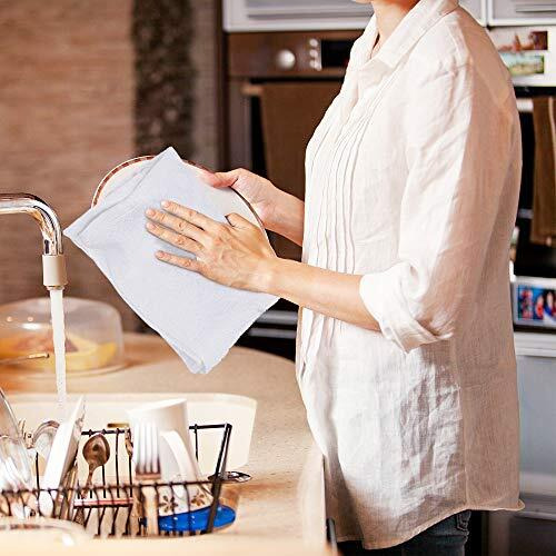 Utopia Towels Kitchen Bar Mops Towels, Pack Of 12 Towels - 16 X 19 Inches, 100% Cotton Super Absorbent White Bar Towels, Multi-Purpose Cleaning Towels For Home And Kitchen Bars