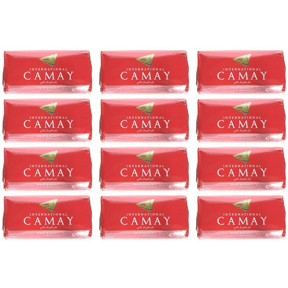 Camay Classic Bar Soap - Moisturizing Camay Classic Soap, Softly Scented Camay Body Wash , 4 Ounce Bath Bars (12 Bars)