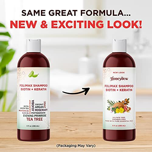 Folimax Biotin Shampoo For Thinning Hair - Thickening Shampoo With Biotin Zinc And Rosemary Oil For Hair Growth - Vegan Sulfate And Paraben Free Volumizing Shampoo For Fine Hair (Sandalwood Scent)
