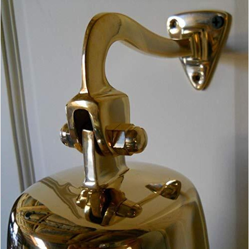 Large Solid Brass Happy Hour Bartenders Bell