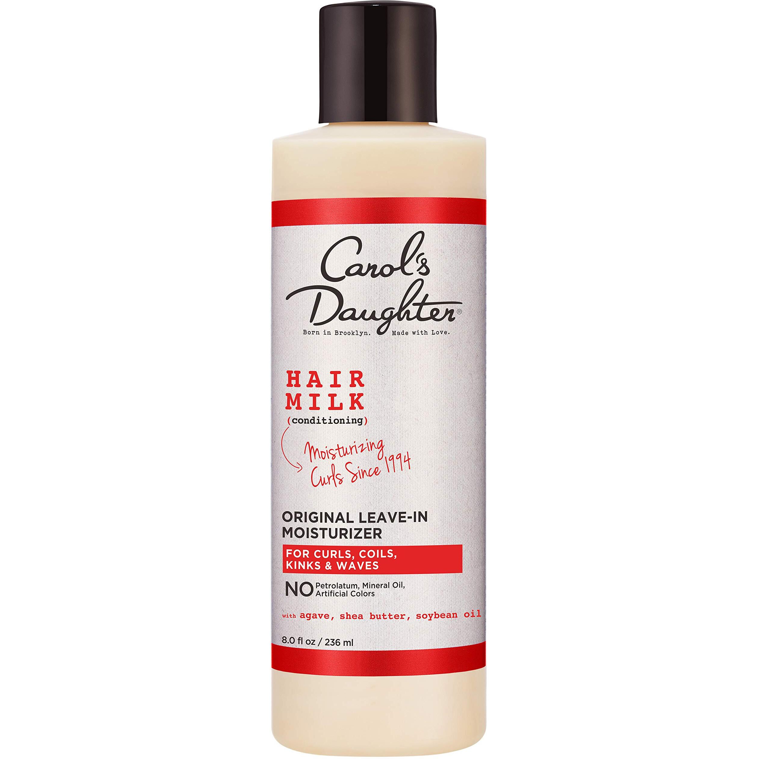 Curly Hair Products By Carol's Daughter, Hair Milk Original Leave In Moisturizer For Curls, Coils And Waves, With Agave And Shea Butter, Hair Moisturizer For Curly Hair, 8 Fl Oz (Packaging May Vary)