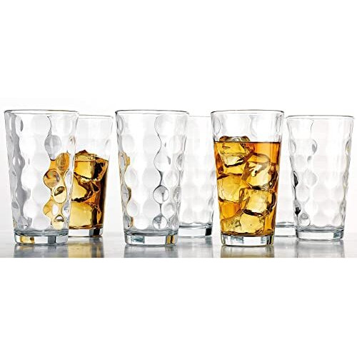 Home Essentials & Beyond Drinking Glasses Set Of 10] Highball Glass Cups 17Oz Premium Cooler Glassware - Ideal For Water, Juice, Cocktails, Iced Tea