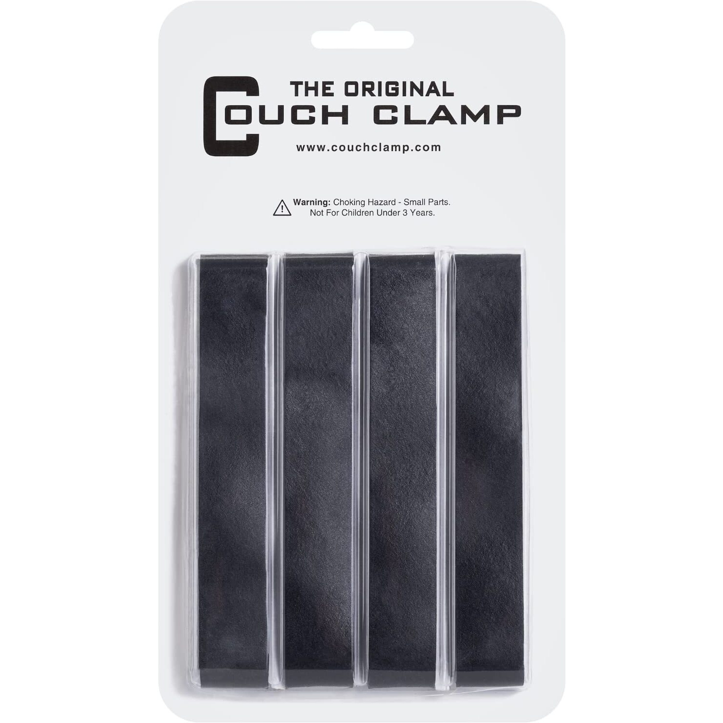 Couch Clamp Sectional Connectors For Sliding Sofas - Prevent Floor Scratches And Big Gaps In Your Couch With No Tools Or Invasive Install - 4 Pack (For 3 Piece Sofa) (Original)