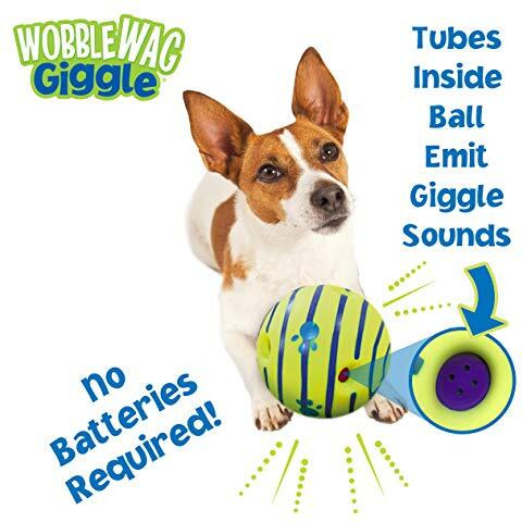 Wobble Wag Giggle Ball, Interactive Dog Toy, Fun Giggle Sounds When Rolled Or Shaken, Pets Know Best, As Seen On Tv