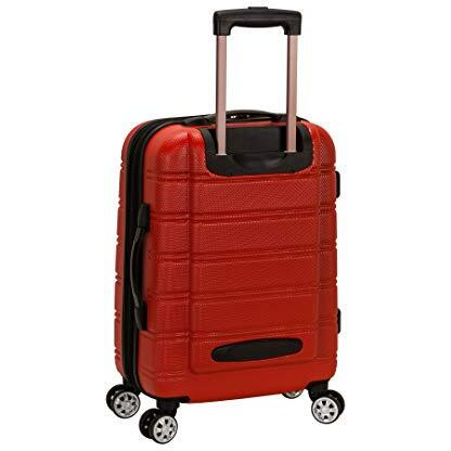 Rockland Melbourne Hardside Expandable Spinner Wheel Luggage, Red, Carry-On 20-Inch