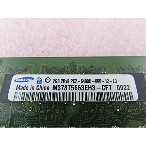 Samsung M378T5663Eh3-Cf7 4Gb 2 X 2Gb Pc2-6400U Ddr2 800 Nonecc Unbuff Memory Kit
