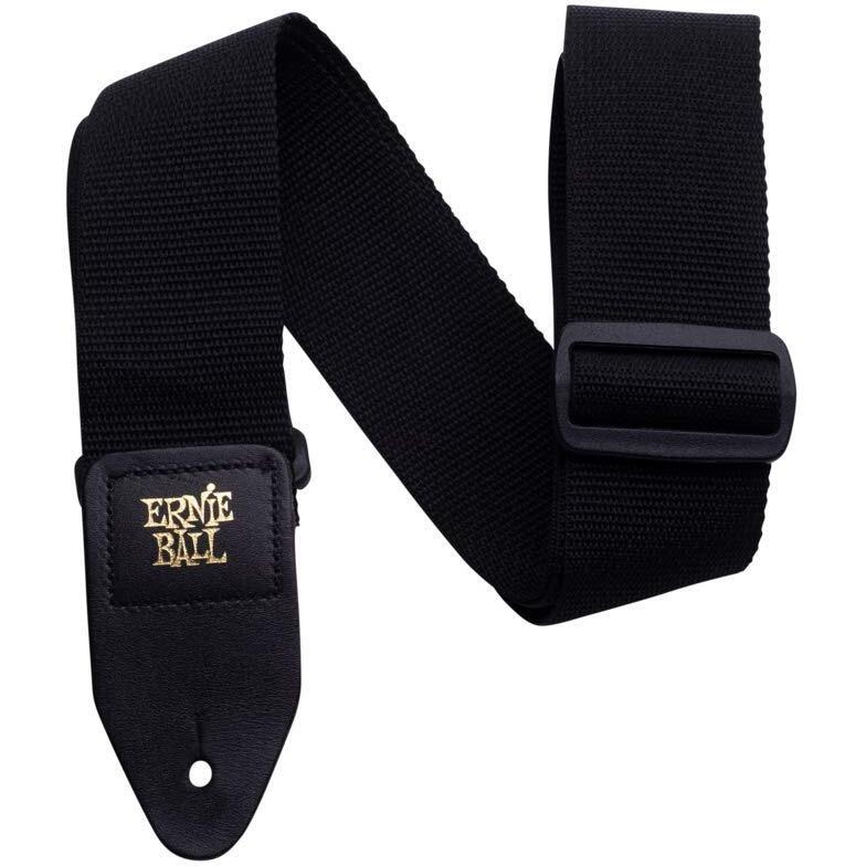 Ernie Ball Polypro Guitar Strap, Black (P04037)