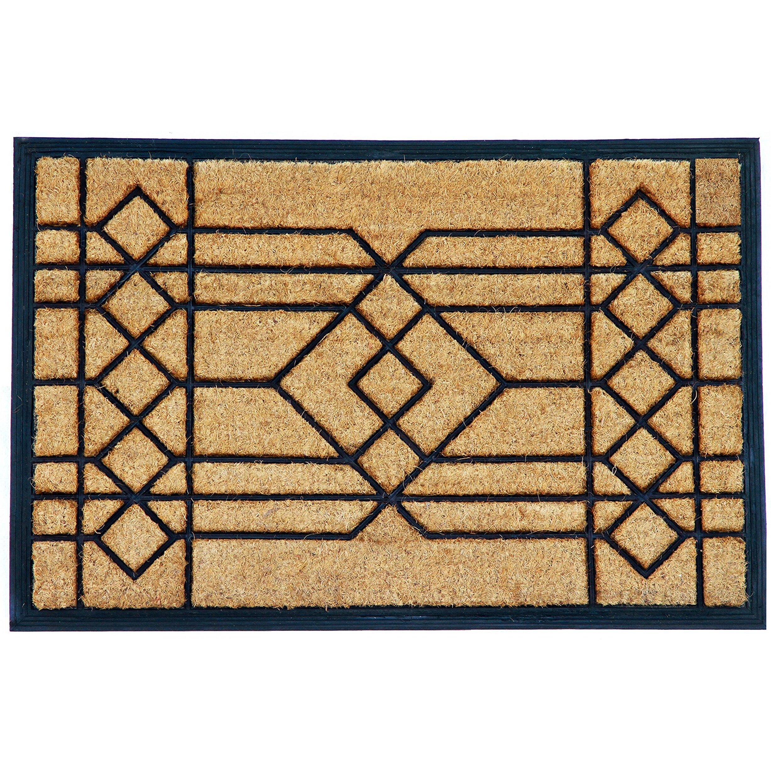 Calloway Mills 153502436 Windgate Doormat, 24 X 36, Naturalblack