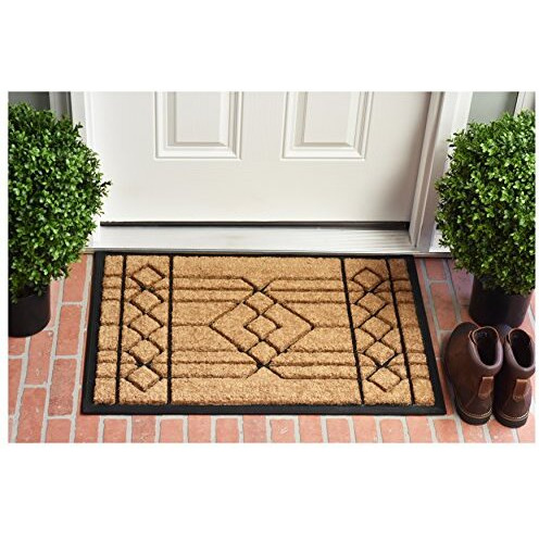 Calloway Mills 153502436 Windgate Doormat, 24 X 36, Naturalblack